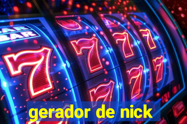 gerador de nick